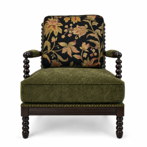 Beaded Chair: Copper Nail Craftsmanship